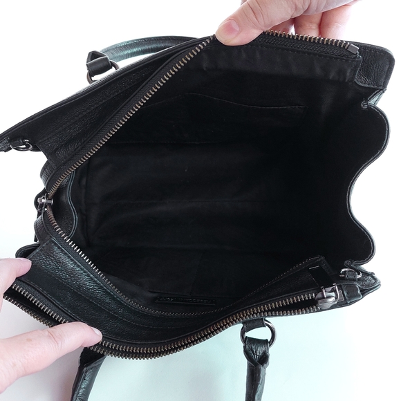 Rebecca Minkoff Jamie Large Leather Satchel Bag - Picture 15 of 16